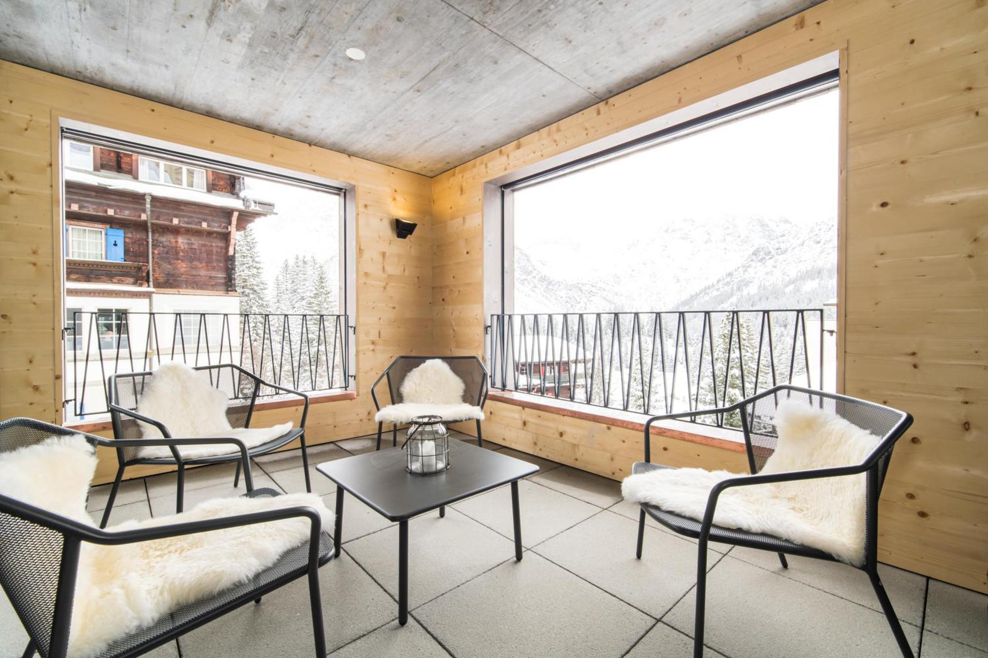 Haus Burgermeister Wohnung Aelplihorn Arosa Esterno foto
